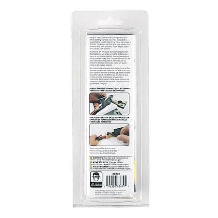 Battery Cable: Top Post Splice Cable, 7.5", 4 Gauge, For Positive Or Negative Terminals, 2 Leads