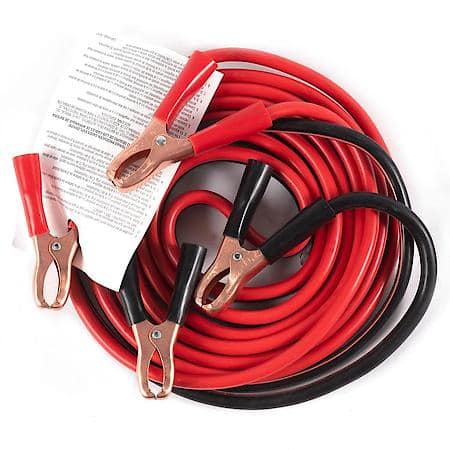 Standard Service Jumper / Booster Cables: 10 Feet, 10 Gauge, Ideal for Small Engine