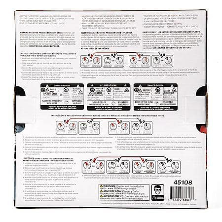 Heavy Service Jumper / Booster Cables: 16 Feet, 6 Gauge, Ideal for Sedans