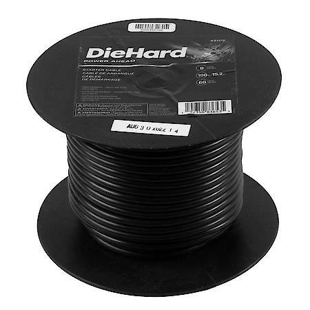 Battery Cable: Bulk Cable, 12" Long, 8 Gauge, For Positive Or Negative Terminals (Sold by foot)