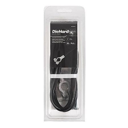 Battery Cable: Top Post, 30" Long, 2 Gauge, For Positive or Negative Terminals
