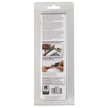 Battery Cable: Din Style Top Post Splice Cable, 7.5", 2 Gauge, For Positive Or Negative Terminals