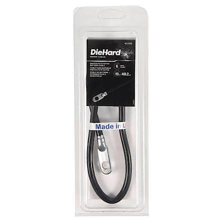 Battery Cable: Switch to Starter, 19" Long, 6 Gauge, For Positive or Negative Terminals