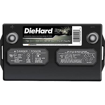 Battery : 65 Group Size, 750 CCA, 935 CA, 150 Minute Reserve Capacity, For Medium Electrical Demands