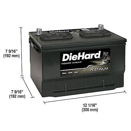 Battery : 65 Group Size, 750 CCA, 935 CA, 150 Minute Reserve Capacity, For Medium Electrical Demands