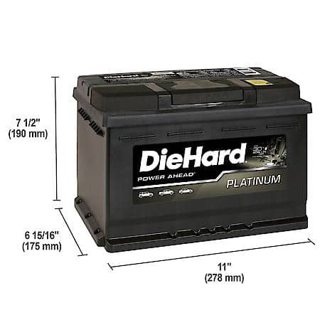 Battery: H6 Group Size, 4 Year Warranty,  730 CCA,  910 CA,  120 Minute Reserve Capacity