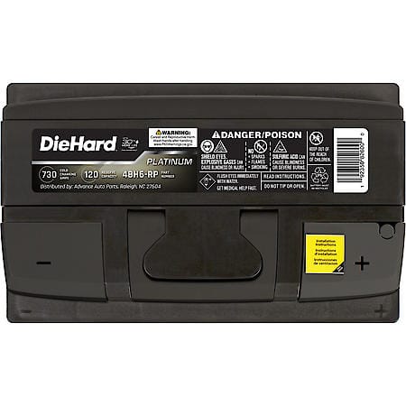 Battery: H6 Group Size, 4 Year Warranty,  730 CCA,  910 CA,  120 Minute Reserve Capacity