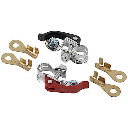 Battery Terminal: 6 to 1 Gauge, Top Post, Lead Free, Easily Detaches to Prevent Drain