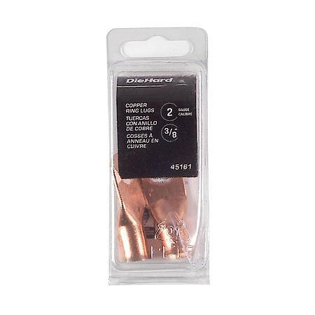 Battery Accessories: Copper Battery Lugs, 2 Ga, 3/8 Stud, 2 Ea