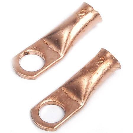 Battery Accessories: Copper Battery Lugs, 2 Ga, 3/8 Stud, 2 Ea