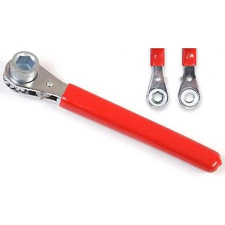 Battery Accessories: Oe Battery Wrench, 5/16" And 10Mm Reversible Ratcheting Box Wrench