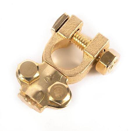 Battery Terminal: 6 to 1 Gauge, Top Post, Brass, Fits Most Top Post Batteries