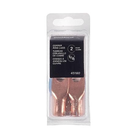 Lug, Copper 2 Ga 5/16 Stud 2/Cs, Dh