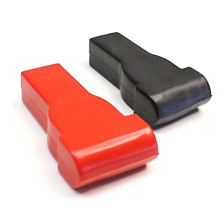 Battery Accessories: Battery Terminal Protector Boots, Fits 4 to 6 GA