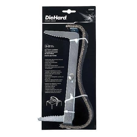 Heavy Duty Battery Carrier with Secure Grip Arms