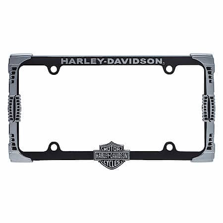 Harley-Davidson 2-in-1 Logo and Skull License Plate Frame