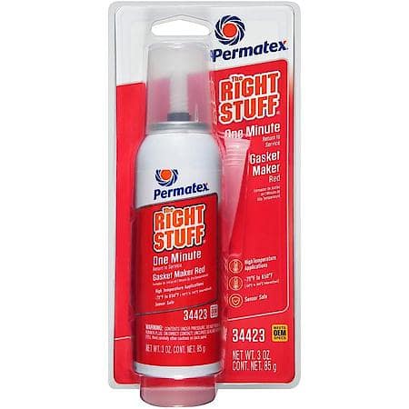 The Right Stuff: Red, 1 Minute Gasket Maker, 3 oz.