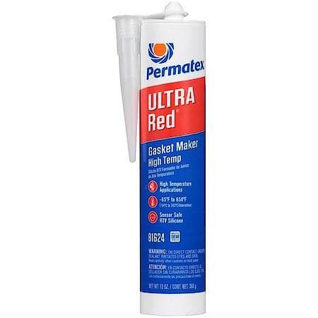 High-Temp Silicone Gasket Maker for Exhaust & Turbo, 13 oz.