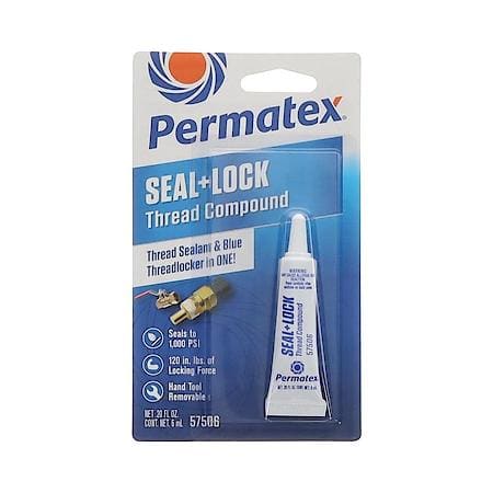 Seal & Lock Thread Compound, Seals to 1000PSI,  .6 ml