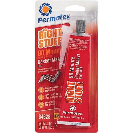 The Right Stuff: Red, 90 Minute Gasket Maker, 3 oz.