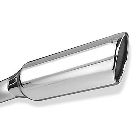 T-304 Ss, 2.75"Pipe Dia, Dual Exhaust With Dual Exit, 4"Dia X 12" L Round