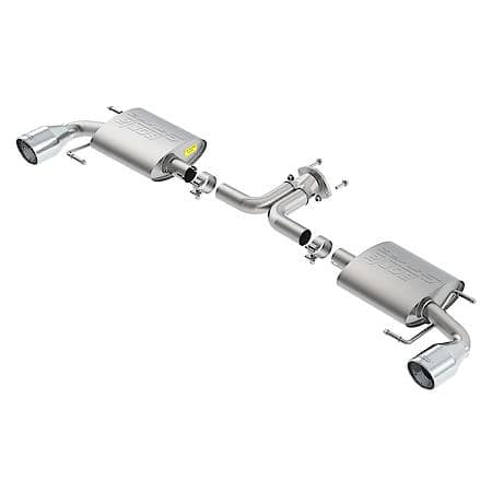 T-304 Ss, 2" Pipe Diameter, Single Exhaust With Dual Exit, Split Rear Exit, 4"S