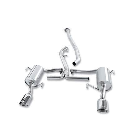T-304 Ss, 2.25"To 2" Dia, Single Exhaust With Dual Exit, Split 4.25"X 3.5"Oval