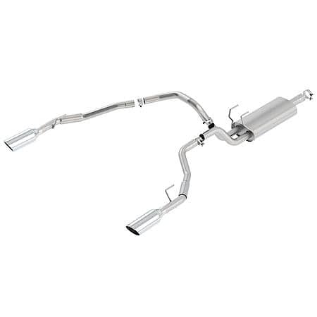 T-304 Ss, 3" Dia, Single Exhaust With Dual Exit, Split 5"Dia X 15.25"L Round