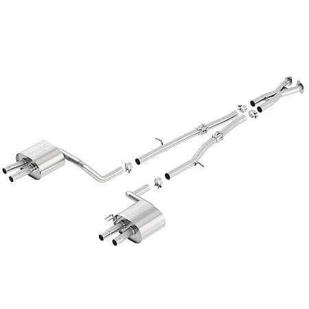 T-304 Ss, 2.25"Pipe Dia, Dual Exhaust With Dual Exit, Dual Split Without Tips