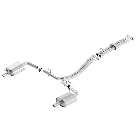 T-304 Ss, 2.25"Pipe Dia, Dual Exhaust With Dual Exit, Split Without Tips