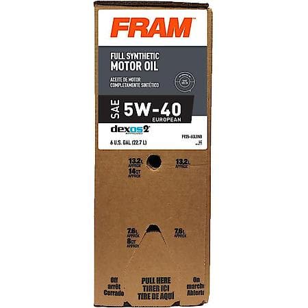 Full Synthetic 5W-40 Engine Oil, Outstanding Stability & Protection, 6 Gallon
