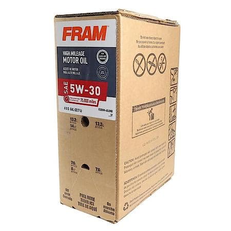 High Mileage 5W-30 Conventional Engine Oil, Reduces Oil Consumption, 6 Gallon