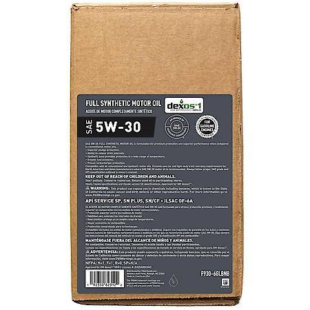 5W-30 Full Synthetic Motor Oil, Faster Oil Flow at Start-Up, 6 Gallon