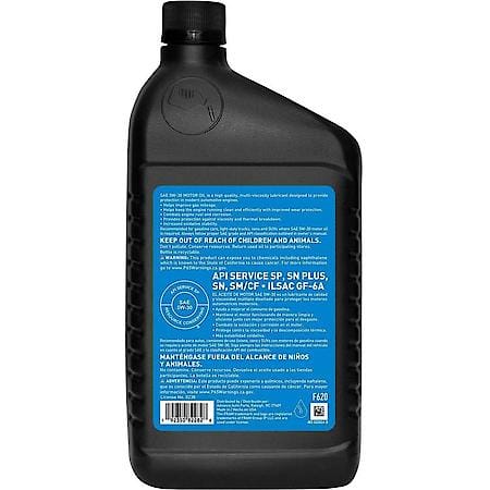 5W-30 Conventional Motor Oil, Low-Speed Pre-Ignition Control, 1 Quart