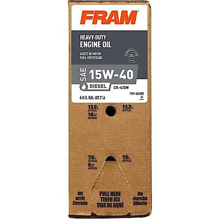 Conventional 15W-40 Diesel Engine Oil, High Soot Handling, 6 Gallons