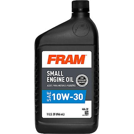 Small Engine 10W-30 Conventional Engine Oil, Ideal for Lawn Equipment, 1 Quart