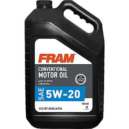 5W-20 Conventional Motor Oil, Low-Speed Pre-Ignition Control, 5 Quart