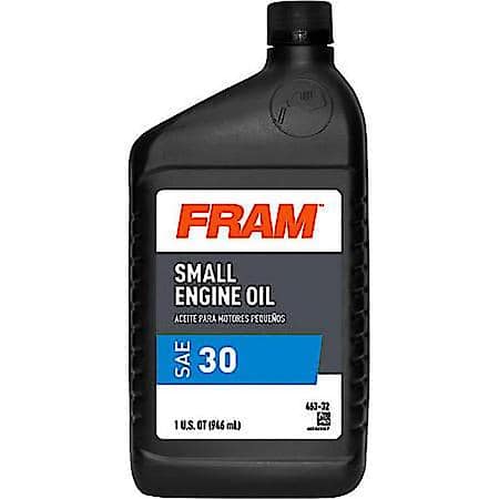 Small Engine 30W Conventional Engine Oil, Ideal for Lawn Equipment, 1 Quart