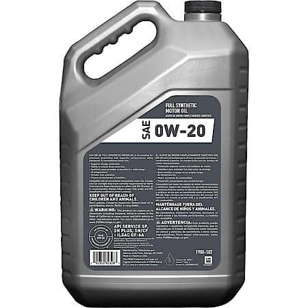 0W-20 Full Synthetic Motor Oil, Helps Extend Engine Life, 5 Quart