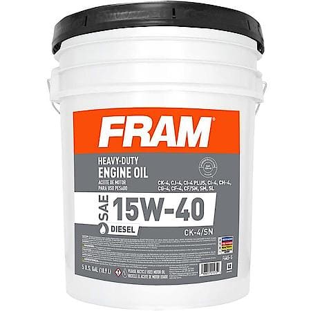 15W-40 Conventional Diesel Engine Oil, Superior Oxidation Stability, 5 Gallon