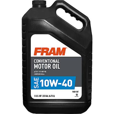 10W-40 Conventional Motor Oil, Low-Speed Pre-Ignition Control, 5 Quart