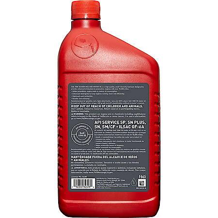High Mileage 10W-30 Conventional Motor Oil, Helps Restore Seal Condition, 1 Quart