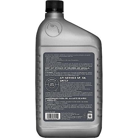 0W-40 Full Synthetic Motor Oil, Exceptional Film Strength, 1 Quart