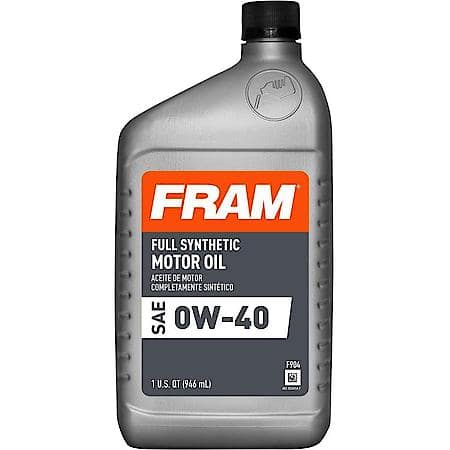 0W-40 Full Synthetic Motor Oil, Exceptional Film Strength, 1 Quart