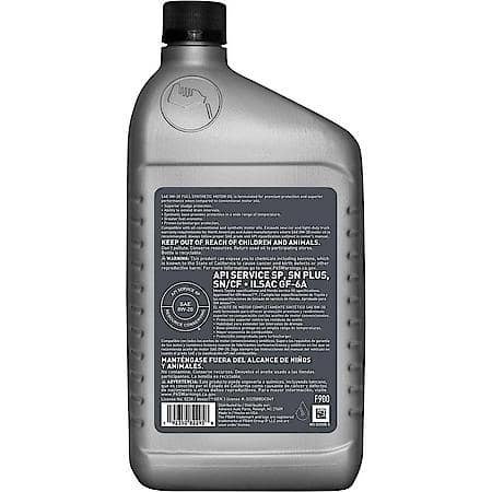 0W-20 Full Synthetic Motor Oil, Faster Oil Flow, 1 Quart