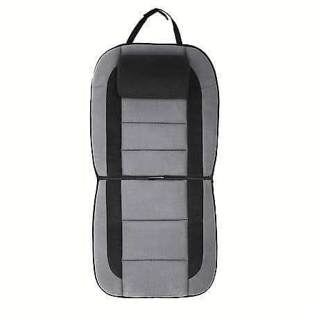 AutoCraft Car & SUV & Truck Seat Cushion, Black/Grey Terry, Adjustable Lumbar Support, Comfortable, 1 Pack