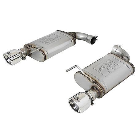 MACH Force-Xp Axel Back Exhaust System: Polished Tip, 409 Stainless Steel, Unleashes All Avail. HP