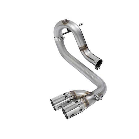 Rebel Series DPF Back Exhaust System: Polished Tip, 409 Stainless Steel, Unleashes All Available HP