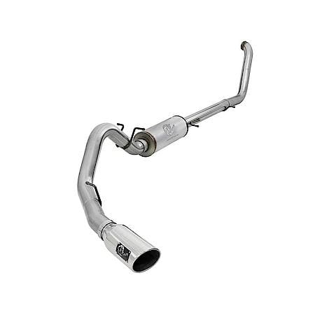 Large Bore-HD Turbo Back Exhaust System: Polished Tip, 409 Stainless Steel, Unleashes All Avail. HP