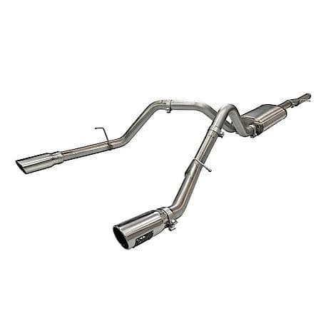 Apollo GT Series Cat Back Exhaust System: Polished Tip, 409 Stainless Steel, Gain up to 14 HP
